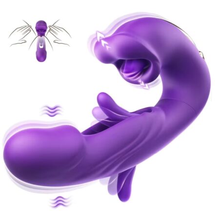 Mouth Lip Munching Vibrator with G Spot Tapping