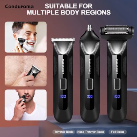 Waterproof High Performance Body and Hair Trimmer