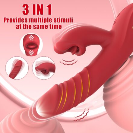 Thrusting Vibrating Munching Clitoral and G-Spot Vibrator