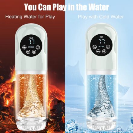 Male Masturbator With Upgrade 7 Thrusting Rotating Vibrating Sucking Licking Mode