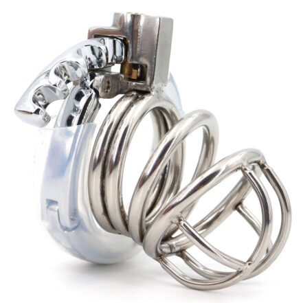 Adjustable Steel Chastity Cage