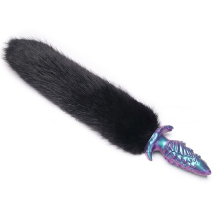 MystiTail Silicone Anal Plug with 14" Tail