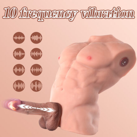 Fitter Male Vibrating and Thrusting Torso