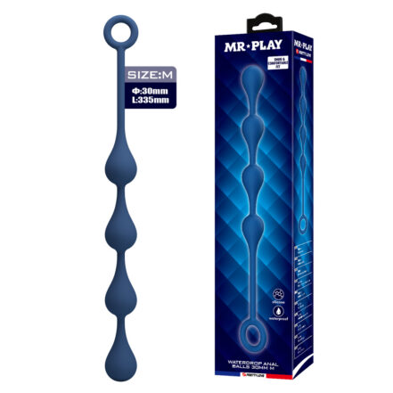 Mr Play 13.2" Silicone Waterdrop Anal Beads