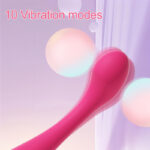 Abstract pink limb pressing against a translucent panel with pastel bubbles; contains the title 10 Vibration modes in the top-left corner.