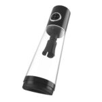 Portable personal blender: cordless, black top and base with a clear bottle and blade assembly inside.