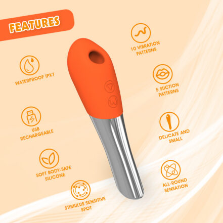 Wallow Air Pulse Stimulator 2 in 1 Pressure Wave Vibrator